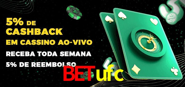 Promoções do cassino ao Vivo betufc